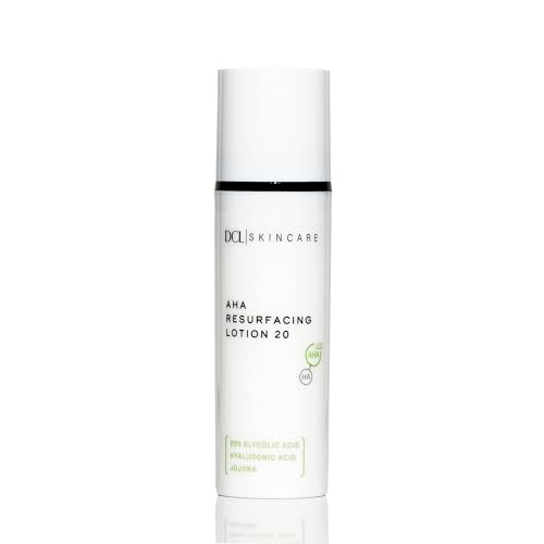 DCL Skincare AHA Resurfacing Lotion 20 with 20% Glycolic Acid, High-Strength Exfoliating Treatment, 1.7 fl oz