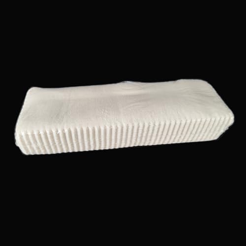 Natural Hair Removal Strips, Body and Facial Muslin Epilating Cotton Cloth Wax Strips, Large Precut Waxing Strips Bulk for Women Men (100 Pack)