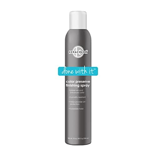 Keracolor Color Preserving Finishing Hair Spray, Keratin Infused UV Protection, Color Enhancement, Buildable Hold, 10 Fl Oz