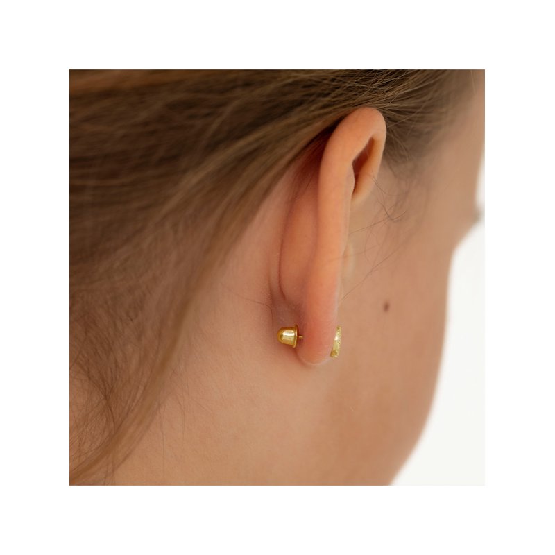 14k Yellow Gold Earring Screw Backs - Replacement Pair for Children’s Jewelry