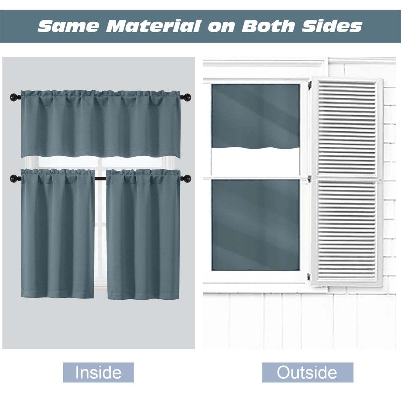 Blackout Window Curtains 30x45 Inches - 2 Pieces, Rod Pocket, Multiple Colors