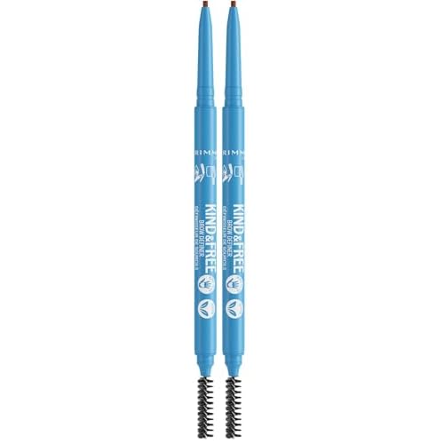 Rimmel Kind & Free Brow Definer, 002 Taupe (Pack of 2)
