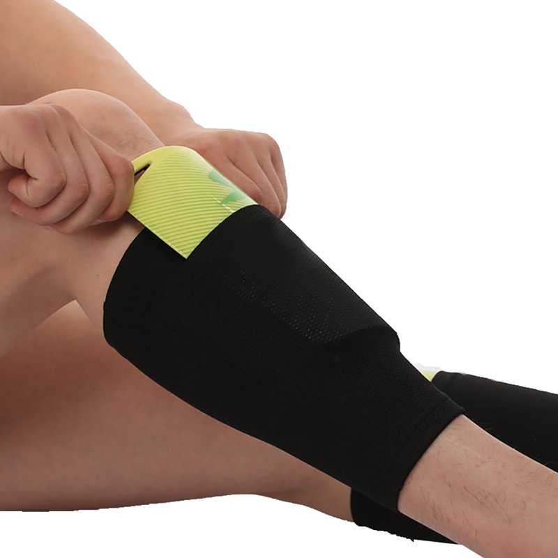 D-GROEE 1 Pair Shin Guards Sleeves for Kids/Teens/Adults (S Black) - Lightweight Calf Protection