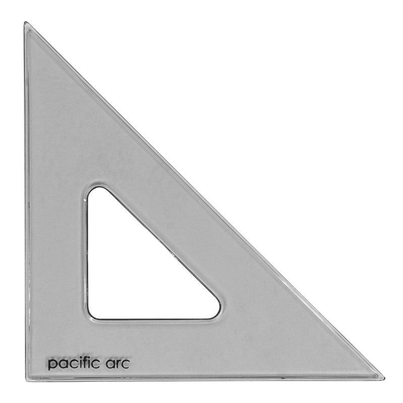 Clear Plastic Drafting Triangle for Technical Drawing and Architecture - 4 Inch, 30/60/90 and 45/90 Angles