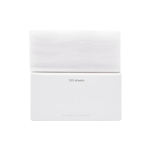glow invisible lyocell pads | 100% biodegradable vegan?certified lyocell pads | ultra?thin sheet | lint?free and smooth for sensitive skin | versatile for toner, essence or sheet?mask use | 100 sheets