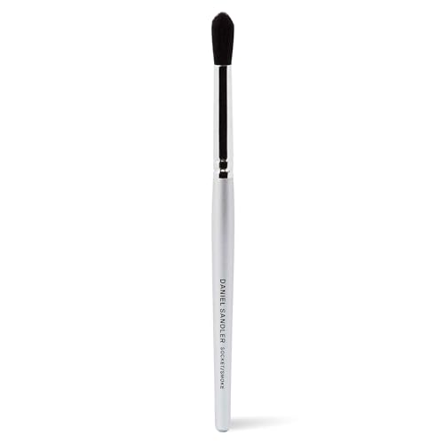 Daniel Sandler Socket and Smoke Brush for Blending Eyeshadow with Precision ? Soft Synthetic Eye Makeup Brush for Crease, Liner, and Smokey Eye Looks ? Cruelty-Free, 14cm