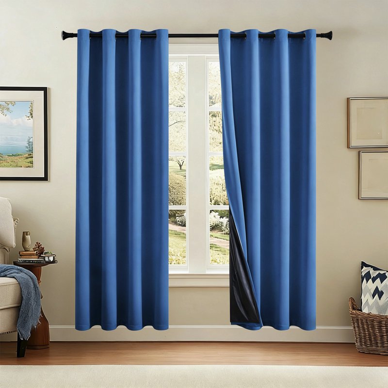Blackout Curtains for Bedroom & Living Room - Thermal Insulated Privacy Drapes
