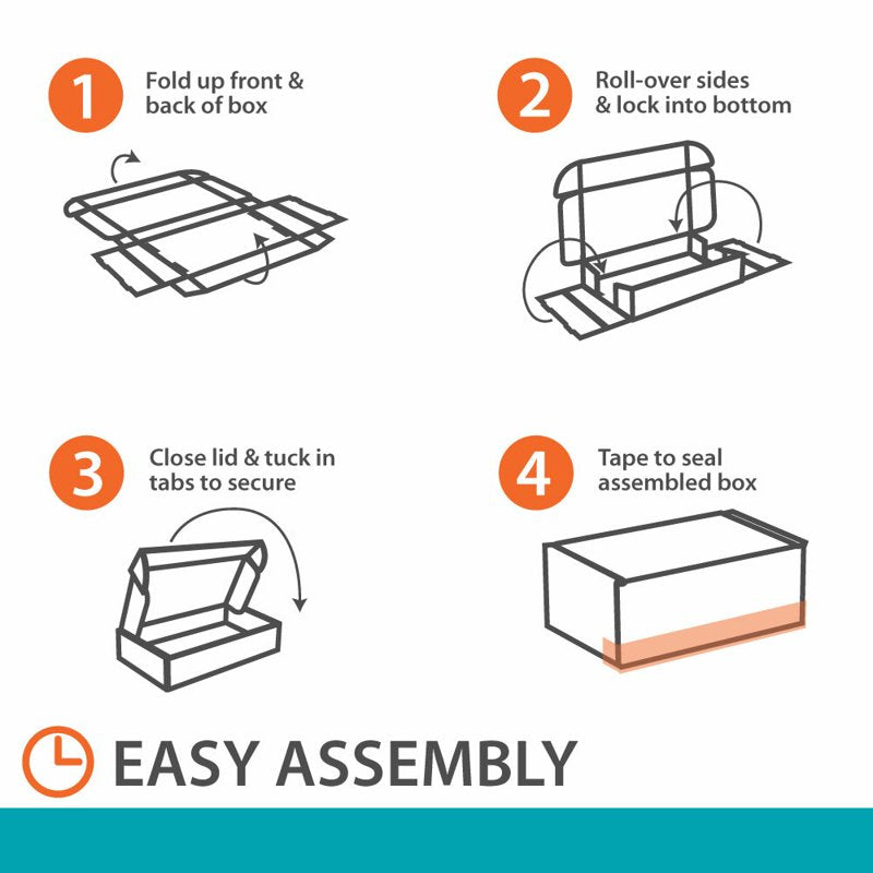 Shipping Boxes 9x12x3 Inches White Pack of 30 - Durable Corrugated Mailers