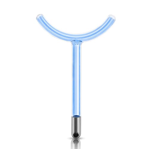 Electrode Wand Glass Tube Handheld Spare Parts Mushroom Comb Spoon Tube Point Roller Y Shape Accessory Attachment for Facial Hair Care Wand Device Instrument