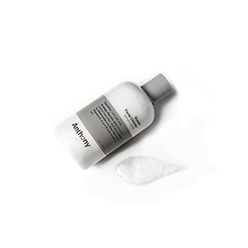 Anthony Glycolic Facial Cleanser for Men, Daily Exfoliating & Hydrating Face Wash, Shave Prep, Non-Foaming, Deep Cleansing, Gentle on Sensitive Skin, Removes Dirt & Oil, Smooths Texture, 8 Fl Oz