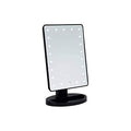 DANIELLE LED Lighted Hollywood Mirror with Dimmer Black 10.5" x 6.75"