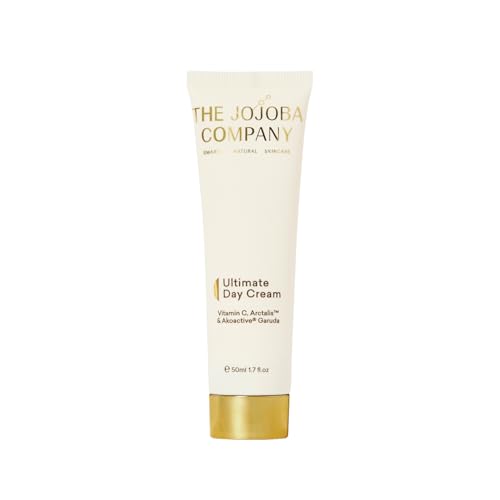 Jojoba Ultimate Day Cream With Vitamin C, Arctalis & Akoactive Garuda - Firms & Lifts - Smooths Fines Lines - Blue Light Protection - 50ml