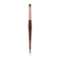 Charlotte Tilbury Eye Smudger Makeup Brush - Rose Gold & Night Crimson Eyeliner Smudge Brush with a Luxurious Wooden Handle - Allows for Precise Application Along Lash Line