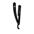 Professional Straight Razor, Turkish Model Black Steel Ergonomic Handle-premium Quality Stainless Steel-with Finger Rest for Men's Traditional Wet Shaving-Razor Shaving Blade.