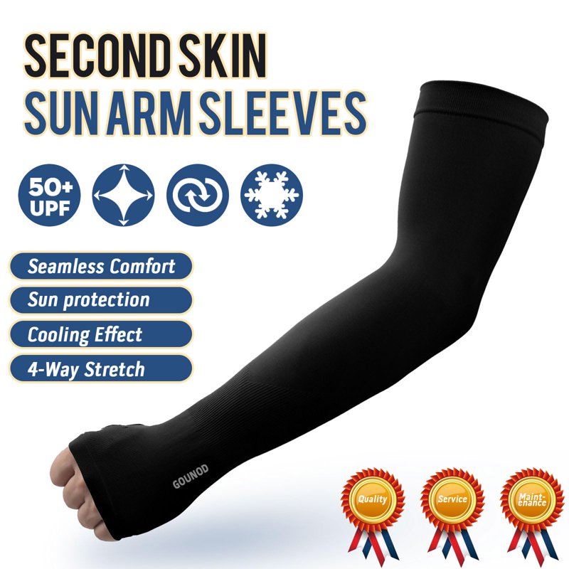 UV Arm Sleeves for Sports & Outdoor Activities - Full Hand Protection, Cooling Fabric