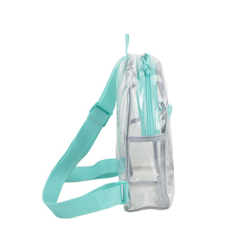 Unisex Clear Mini Backpack - Lightweight Transparent School & Sports Bag