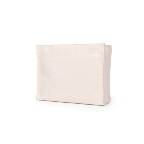 Pure color canvas cosmetic bag ins wind liner travel simple and portable multifunctional storage bag