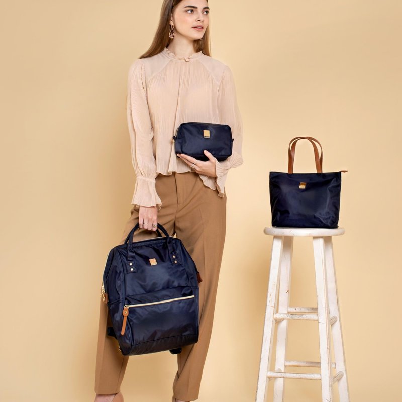 Casual 3-Piece Backpack Set with Tote and Pouch - Stylish and Functional
