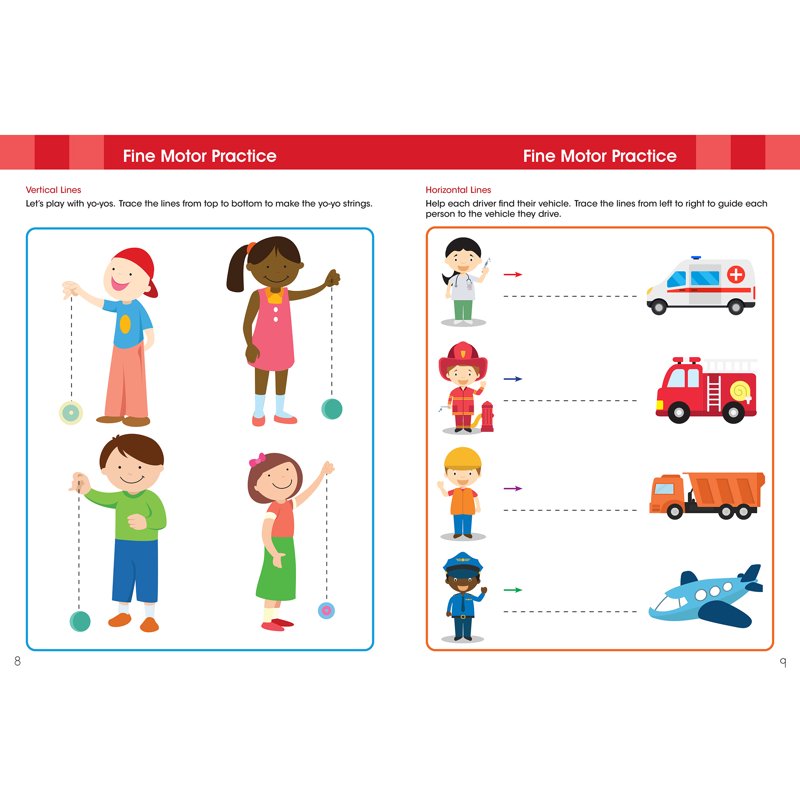Pre-Kindergarten Writing Workbook for Kids Ages 3-5 - Letter Tracing & Practice