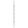 Blackhead Remover Pimple Popper Blemish Comedone Extractor Acne Tool Pimple Spot Popper Komedon Double Side Soft Touch and No-Slip Skincare for Whitehead Removal -Stainless Steel, Silver (BM29)