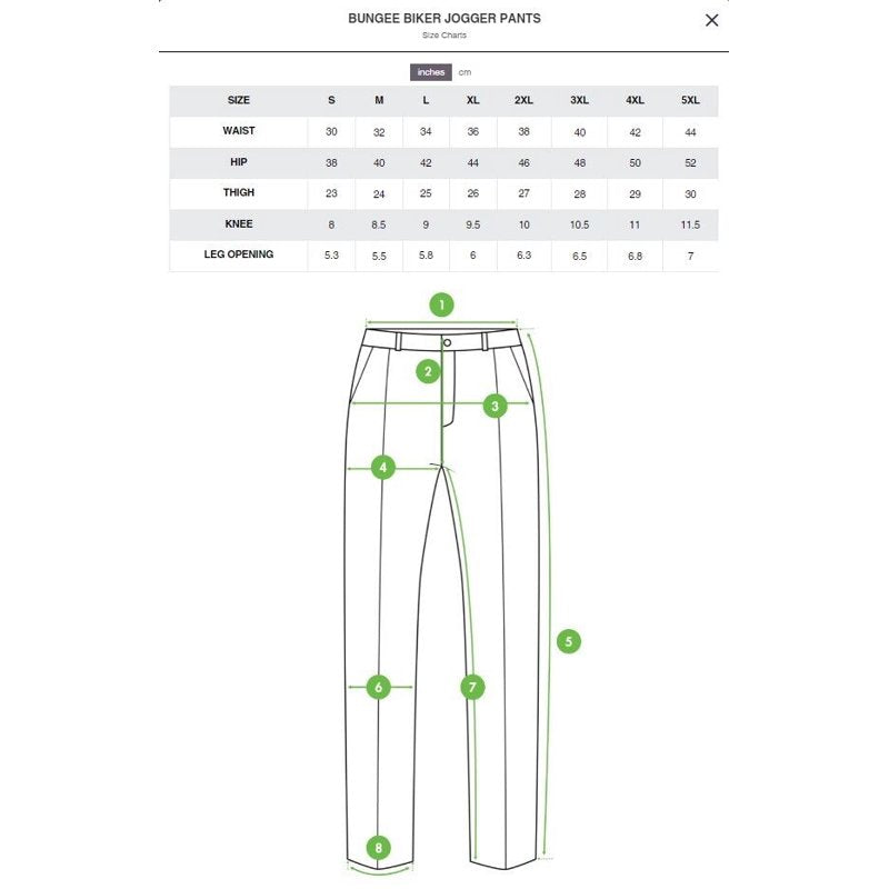 Men's Biker Twill Jogger Pants with Stretch and Multiple Pockets