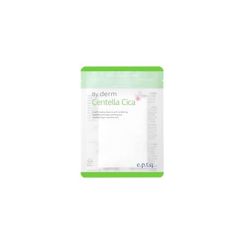 By.derm Centella Cica Plus Mask, Skin Recovery, Soothing & Calming, Hypoallergenic Care, 0.88fl. oz. x 5ea.