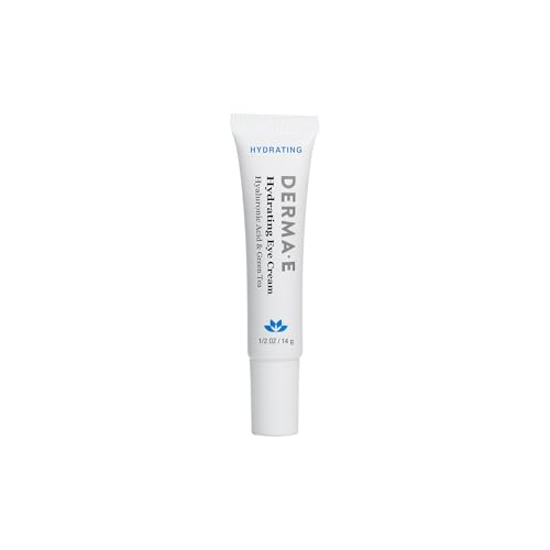 Derma E Hydrating Eye Cream ? Firming and Lifting Hyaluronic Acid Treatment - Under Eye and Upper Eyelid Cream Reduces Puffiness and Appearance of Fine Lines, 0.5 oz