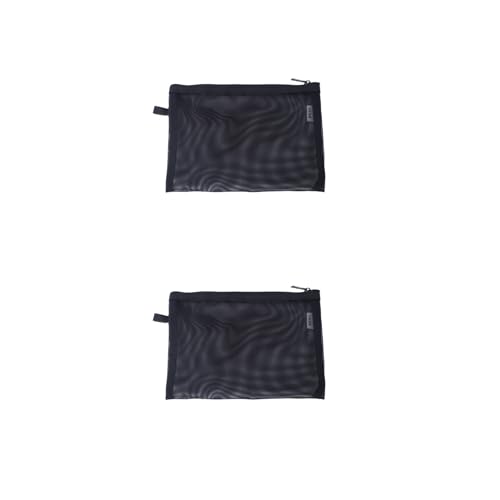 Mesh Cosmetic Bag 3 Size Makeup Bag Set Nylon Waterproof Organizing Bags Purse Organizer Pouches Travel Bags with Zipper (2,Medium)
