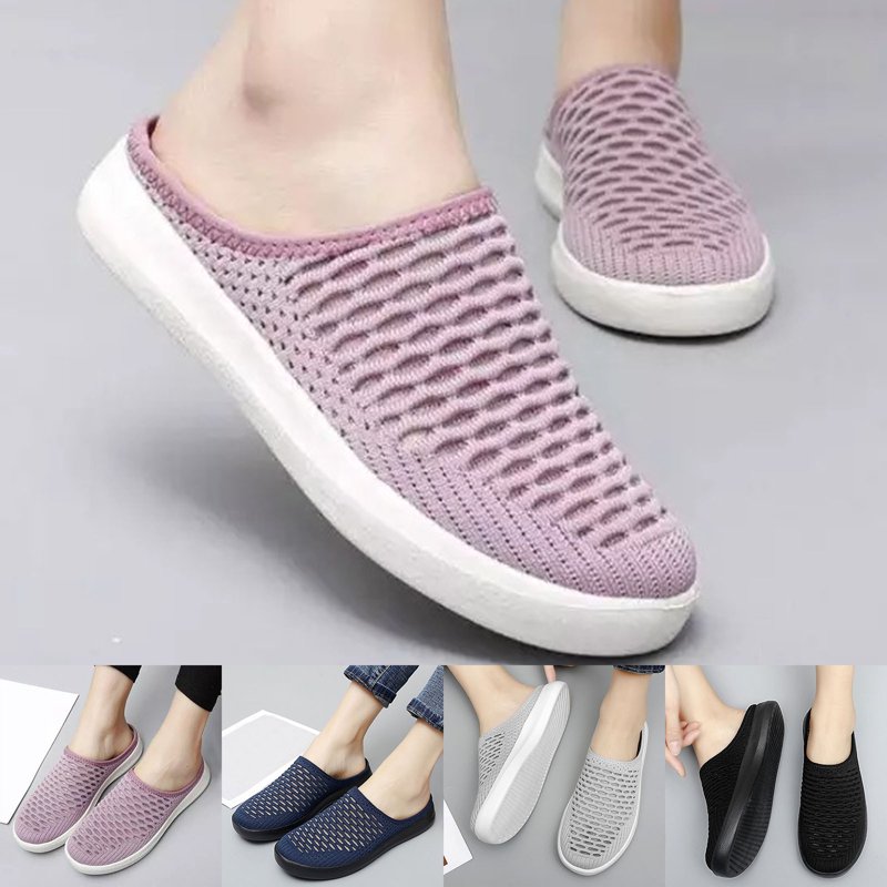 Women's Slip-On Sneakers - Comfortable Wide Width Athletic Shoes for Walking and Casual Wear