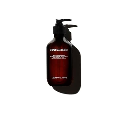 Grown Alchemist Exfoliating Hand Wash. Vanilla, Orange Peel + Pumice & Aloe. Gentle Cleanser Softens & Revitalizes Skin, 10.1 Ounce (300mL).