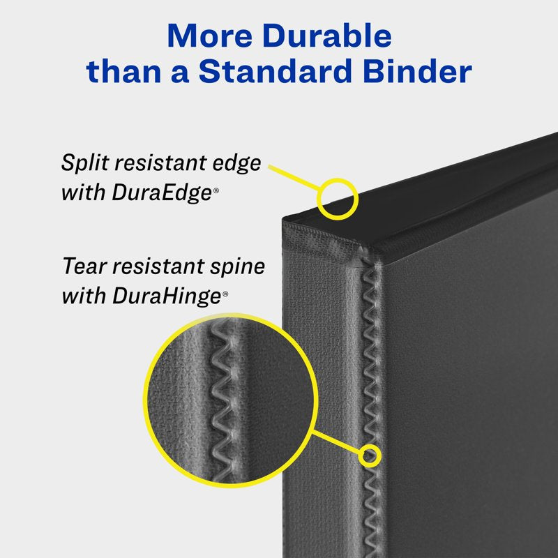 Heavy Duty 2-Inch White View Binders with One Touch Slant Rings – Pack of 4