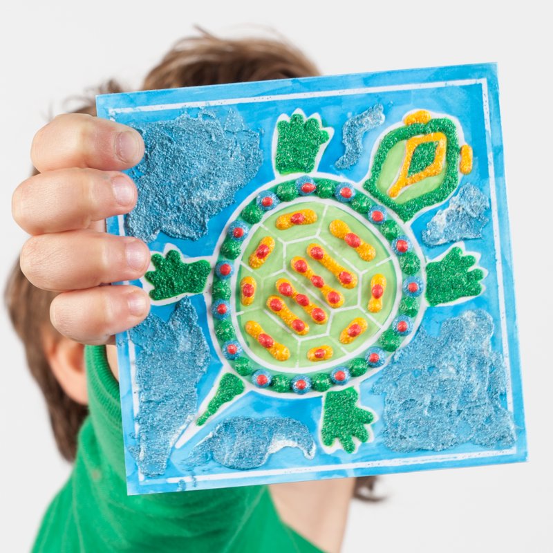 Kids Art & Craft Sand Painting Kit with 5 Colors and Tools - Creative Kids Crafts