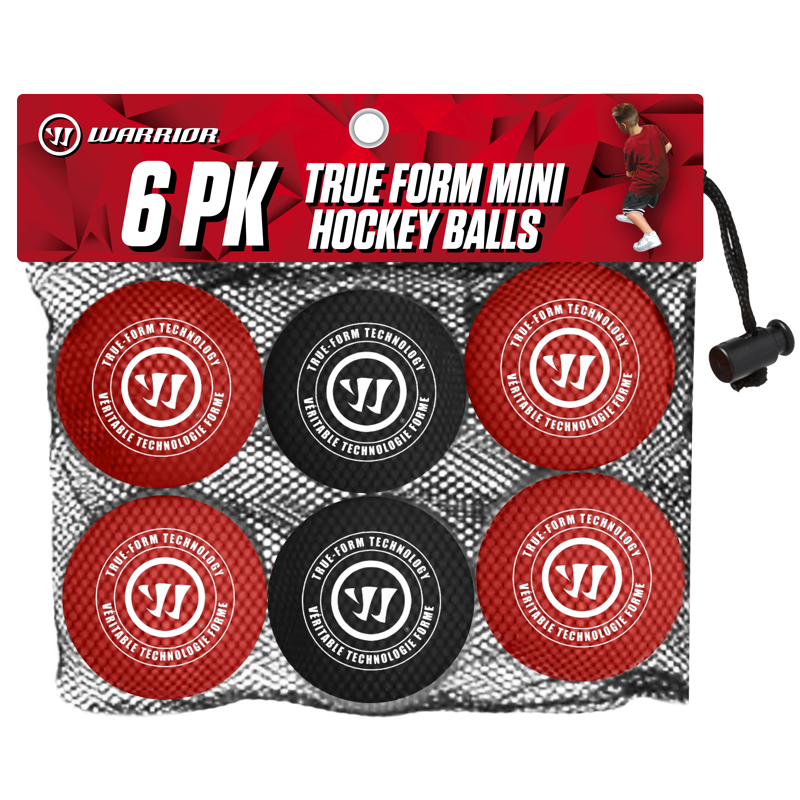 Mini Hockey Balls Set - 6 Pack 2 Inch Durable Indoor Game Balls