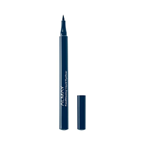 Almay Conditioning Liquid Eyeliner, Longwearing, Waterproof, Hydrating (Packaging May Vary), 30 Navy, 0.03 fl oz