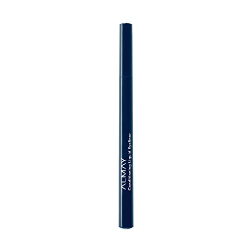 Almay Conditioning Liquid Eyeliner, Longwearing, Waterproof, Hydrating (Packaging May Vary), 30 Navy, 0.03 fl oz