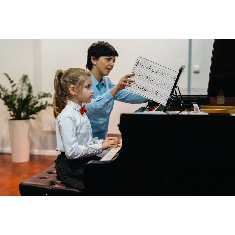 Music Staff Whiteboard - Double-Sided Dry Erase Board for Music Practice 9x12