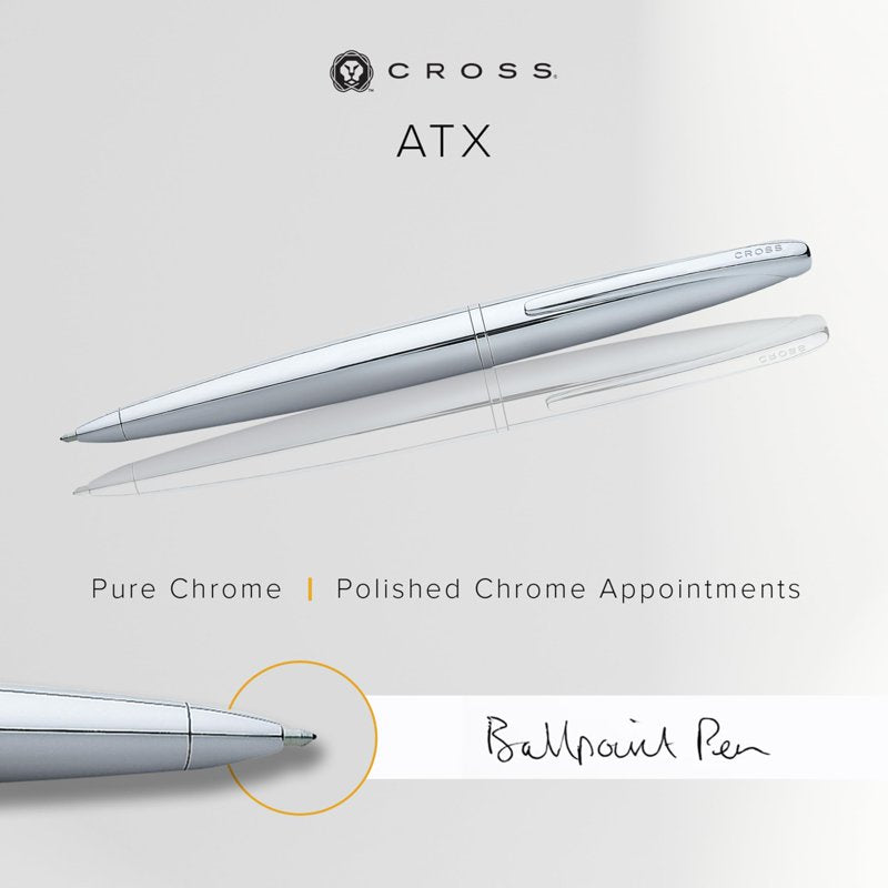 Cross ATX Pure Chrome Ballpoint Pen - Variation of THIS listing