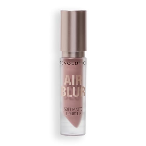 Revolution Beauty London, Air Blur Matte Liquid Lipstick, Long-Lasting Lip Color, Face Makeup, Vegan & Cruelty-Free, Chauffeur Nude, 0.11 fl oz