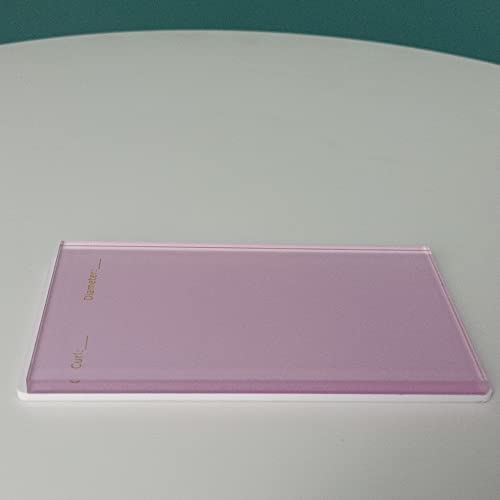 2 Layers Acrylic Eyelash Pallet Organizer Box, Grafting Eyelash Clear Makeup Display Container for False lashes Transparent Storage Case (Pink)