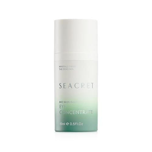 SEACRET Minerals Bio Skin Glow Eye Concentrate, Deeply Hydrating Eye Cream, Reduces the Appearance of Wrinkles and Dark Circles, 0.5 Fl Oz / 15 ml