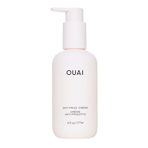 OUAI Anti Frizz Cream - Moisturizing Hair Cream with Frizz Control & Heat Protection - Provides Lasting Hydration with Jackfruit & Beetroot Extract - Paraben, Phthalate & Sulfate Free (6 oz)