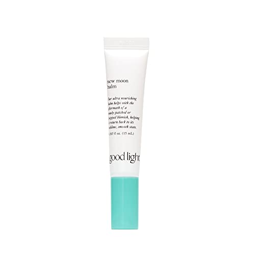 good light New Moon Balm. All-in-One Balm, Acne Spot Treatment For Face, Hydration For Dry Skin, Razor Burn, Scar Cream, Hyperpigmentation. Made With Hyaluronic Acid, Vitamin E & B5. 0.5 Fl. Oz.