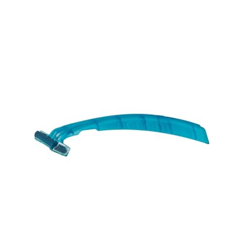 DawnMist Triple Play Razors ? Triple Blade with Lubricating Strip, Single Edge, Teal, 2 Pack (20 Count)