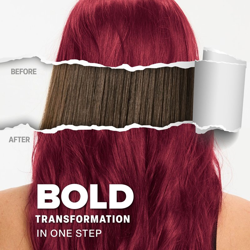 Vegan Semi-Permanent Hair Dye Kit - Bold Red, Pink, Indigo & More