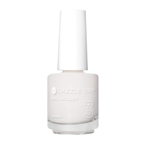 Dazzle Dry Nail Lacquer (Step 3) - At First Blush - A pale, subtle off-white. Full coverage cream. (0.5 fl oz)