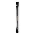 Fab Brows Lux Brow Brush | Ultra Fine Angled Eyebrow Brushes | Larger Dual Brow Brush | Creates Bold or Soft Looks | Beginner-Friendly | Eyebrow Makeup Brushes | Beauty Tools | Vegan, Hypoallergenic
