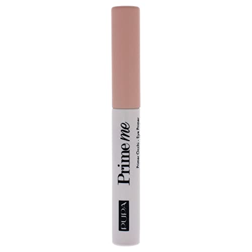 Pupa Milano Prime Me Eye Primer - Pre Make-Up Eye Base that Makes Eyeshadow Last Longer - Evens Out the Skin Tone and Minimizes Wrinkles - Lightweight Texture - 001 Nude - 0.14 Oz
