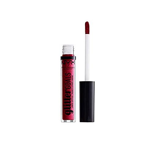 NYX PROFESSIONAL MAKEUP Glitter Goals Liquid Lipstick - Bloodstone, Berry With Multi-Dimensional Glitter