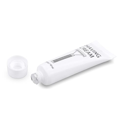 Pack of 100 Disposable Shaving Cream Bulk, Individually Wrapped, 10g/0.35 oz, Travel Size Hotel Toiletries Amenities