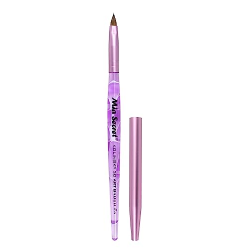Mia Secret Kolinsky Art Brush - 4 Size - Purple - 3D Nail Art